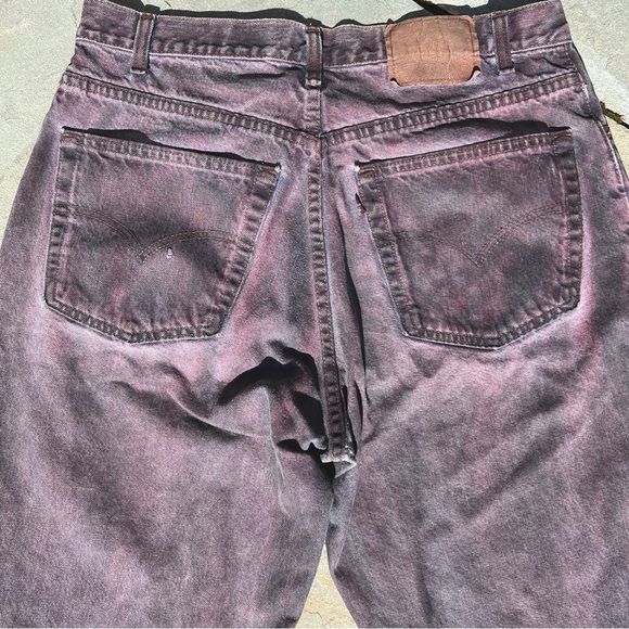 SOLD - Y2K Hand Dyed Baggy Distressed Jeans Reworked Upcycled - Picture 8 of 13